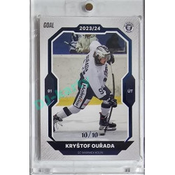 2023/24 Goal cards Chance Liga 1. série #154 Kryštof Ouřada Blue 10/10