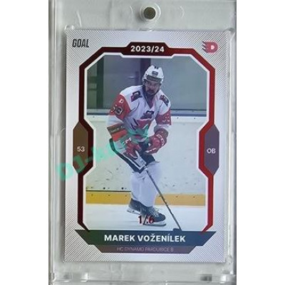 2023/24 Goal cards Chance Liga 2. série #373 Marek Voženílek Red 1/6
