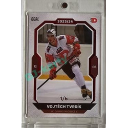 2023/24 Goal cards Chance Liga 2. série #374 Vojtěch Tvrdík Red 1/6