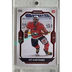 2023/24 Goal cards Chance Liga 2. série #375 Vít Kaštánek Red 1/6