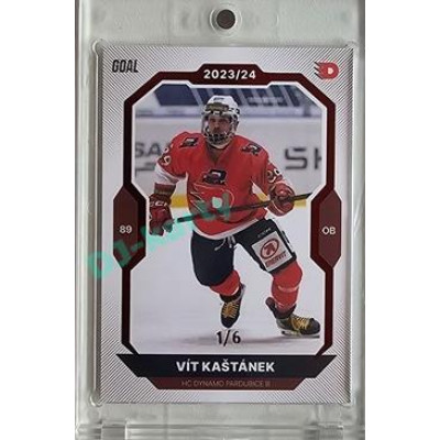 2023/24 Goal cards Chance Liga 2. série #375 Vít Kaštánek Red 1/6
