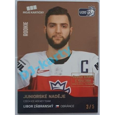2020 MK reprezentace Libor Zábranský #79 3/5 Red Czech Expo
