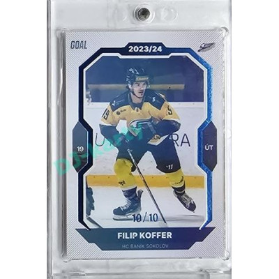 2023/24 Goal cards Chance Liga 1. série #164 Filip Koffer Blue 10/10