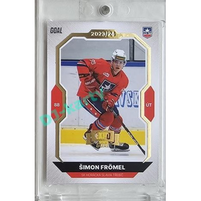 2023/24 Goal cards Chance Liga 2. série #238 Šimon Frömel Expo Gold 1of7
