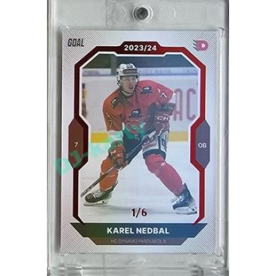 2023/24 Goal cards Chance Liga 2. série #376 Karel Nedbal Red 1/6