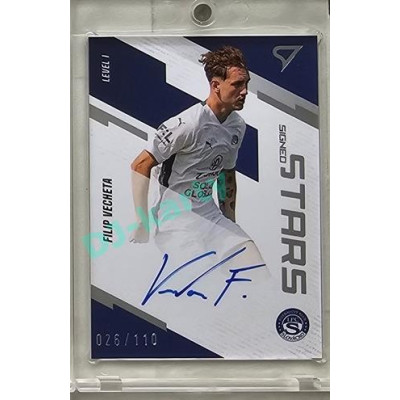 2023/24 Sportzoo Fortuna Liga 2. série #SL1-FV Filip Vecheta Signed Stars Level 1 xxx/110