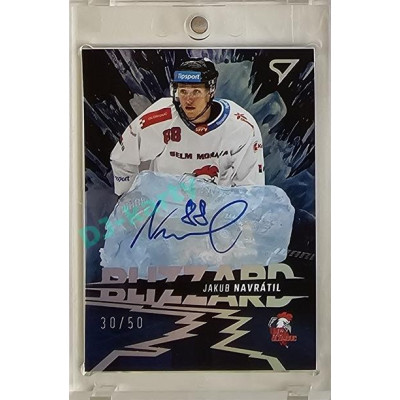 2023/24 Sportzoo ELH 1. série #BLS-JN Jakub Navrátil Blizzard Auto xx/50