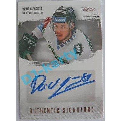 2019/20 OFS David Cienciala #AS-DCI 2/6 Authentic Signature Rainbow (Level 1)