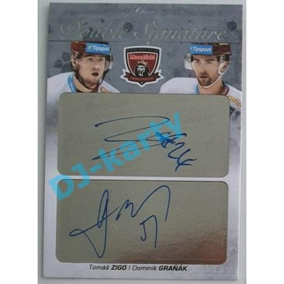 2017/18 OFS Tomáš Zigo/Dominik Graňák #DS-45 02/15 Double Signature Platinum