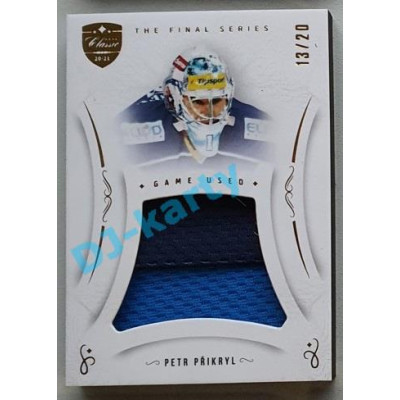 2021/22 OFS The Final Series Petr Přikryl #JER-PR 13/20 Game Used Jersey Gold