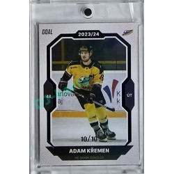 2023/24 Goal cards Chance Liga 1. série #166 Adam Křemen Blue 10/10
