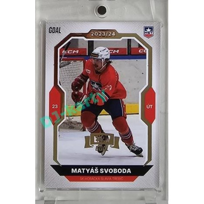 2023/24 Goal cards Chance Liga 2. série #240 Matyáš Svoboda Expo Gold 1of7