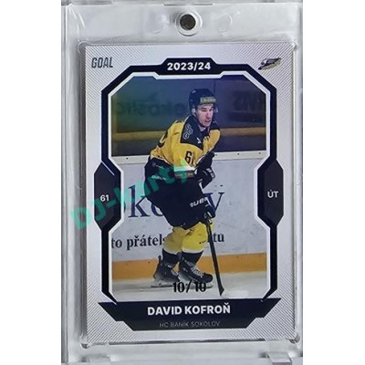 2023/24 Goal cards Chance Liga 1. série #167 David Kofroň Blue 10/10