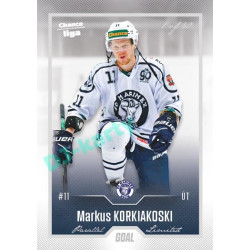 2022/23 Goal Cards Chance Liga 2. série #320 Markus Korkiakoski Silver 1 of 60