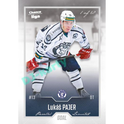 2022/23 Goal Cards Chance Liga 2. série #321 Lukáš Pajer Silver 1 of 60