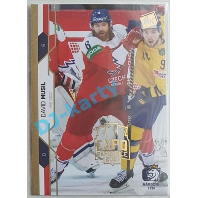 2021 MK reprezentace David Musil MS 2021 #60 5/5 Expo Gold