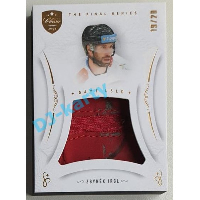 2021/22 OFS The Final Series Zbyněk Irgl #MEM-ZI 19/20 Game Used Gold