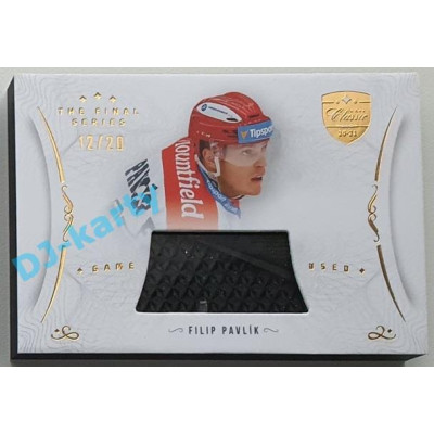2021/22 OFS The Final Series Filip Pavlík #STI-PAF 12/20 Game Used Stick Gold