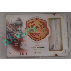 2021/22 Legendary Cards SAVES HELP MEMORABILIA SERIES #SHM-01 Patrik Bartošák Memorabilia Red 06/10
