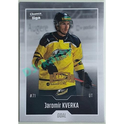 2022/23 Goal Cards Chance Liga 1. série #042 Jaromír Kverka Expo Pardubice