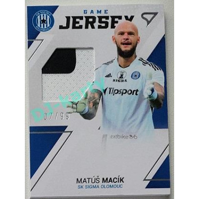 2022/23 Sportzoo Fortuna Liga 2. série #GJ-MA Matúš Macík Game Jersey 07/99