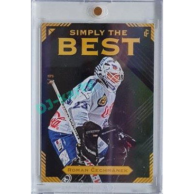 2023 Legendary Cards Simply the Best #02 Roman Čechmánek Neon Rainbow 1/9