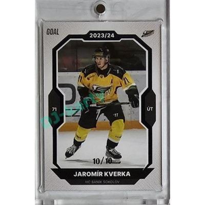 2023/24 Goal cards Chance Liga 1. série #168 Jaromír Kverka Blue 10/10