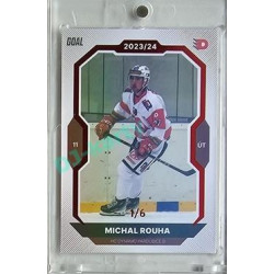 2023/24 Goal cards Chance Liga 2. série #383 Michal Rouha Red 1/6