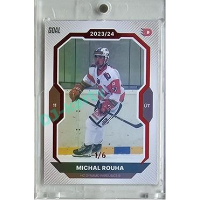 2023/24 Goal cards Chance Liga 2. série #383 Michal Rouha Red 1/6