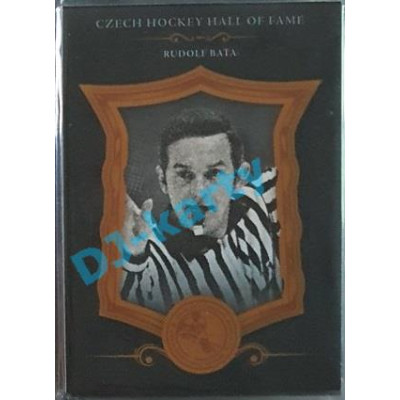 2020 OFS Síň slávy českého hokeje Rudolf Baťa #SSCH-042 07/25 Black Cut