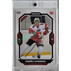 2023/24 Goal cards Chance Liga 1. série #171 Ondřej Chabada Blue 10/10