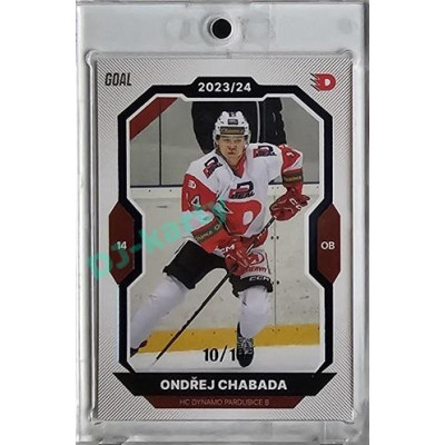 2023/24 Goal cards Chance Liga 1. série #171 Ondřej Chabada Blue 10/10