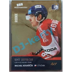 2020 MK reprezentace Michal Kovařčík RC EHT #17 1/1 Gold