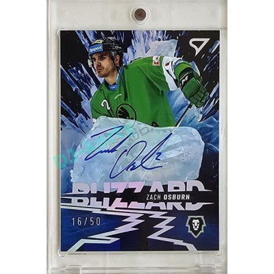 2023/24 Sportzoo ELH 1. série #BLS-ZO Zach Osburn Blizzard Auto xx/50