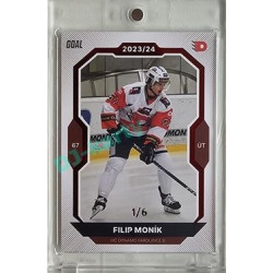 2023/24 Goal cards Chance Liga 2. série #385 Filip Moník Red 1/6