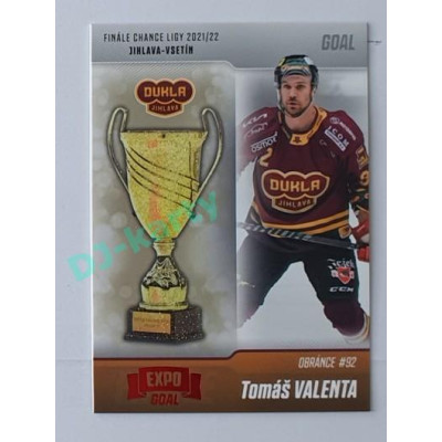 2022/23 Goal Cards Chance #FJ-09 Tomáš Valenta Finále 2022 Expo x/3