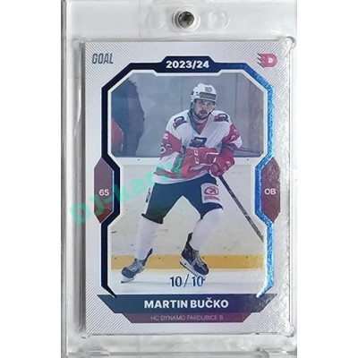 2023/24 Goal cards Chance Liga 1. série #173 Martin Bučko Blue 10/10