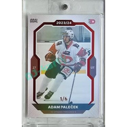 2023/24 Goal cards Chance Liga 2. série #386 Adam Paleček Red 1/6
