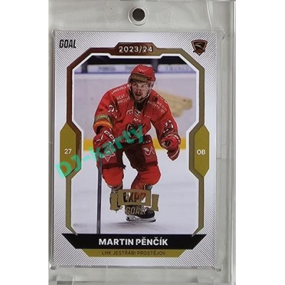 2023/24 Goal cards Chance Liga 2. série #249 Martin Pěnčík Expo Gold 1of7