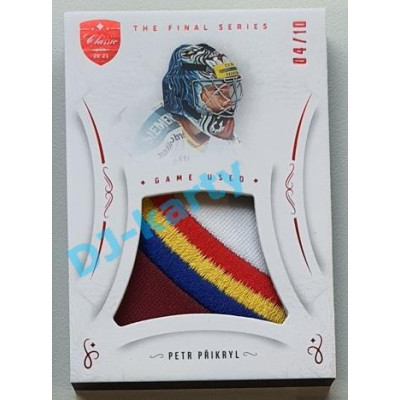 2021/22 OFS The Final Series Petr Přikryl #JER-PP 04/10 Game Used Jersey Red