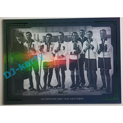 2021/22 OFS The Final Series Olympijské hry 1920 Antverpy #HCNT-05 06/20 History of Czech National Teams Emerald