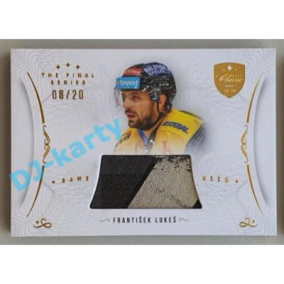 2021/22 OFS The Final Series František Lukeš #STI-LUF 08/20 Game Used Stick Gold