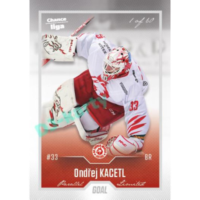 2022/23 Goal Cards Chance Liga 2. série #330 Ondřej Kacetl Silver 1 of 60