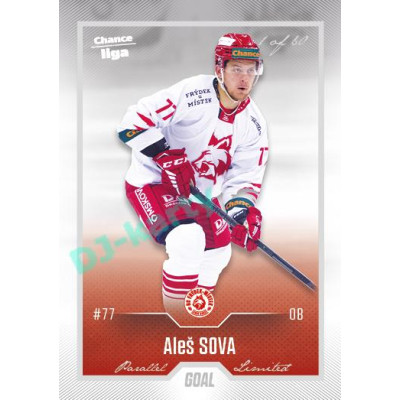 2022/23 Goal Cards Chance Liga 2. série #334 Aleš Sova Silver 1 of 60