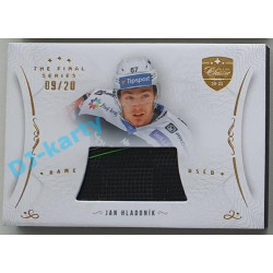 2021/22 OFS The Final Series Jan Hladoník #STI-HLA 09/20 Game Used Stick Gold