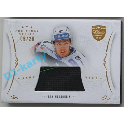 2021/22 OFS The Final Series Jan Hladoník #STI-HLA 09/20 Game Used Stick Gold