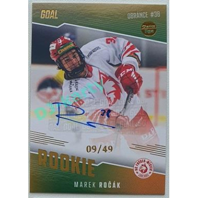 2022/23 Goal Cards Chance Liga 2. série #13 Marek Ročák Rookie Autograph xx/49