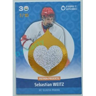 2022/23 Goal cards Chance Liga O kapku lepší hokej #KN-01 Sebastian Weitz Red 3/10