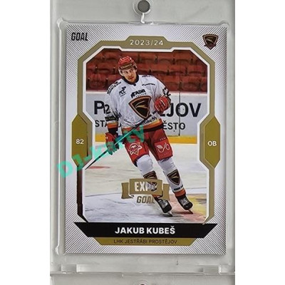 2023/24 Goal cards Chance Liga 2. série #251 Jakub Kubeš Expo Gold 1of7
