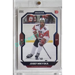2023/24 Goal cards Chance Liga 1. série #180 Josef Mikyska Blue 10/10